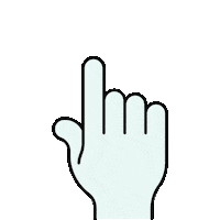 GreatMusthaves point link finger klik Sticker