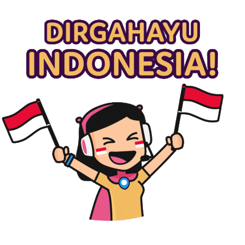 Independence Day Indonesia Sticker by Qlue Smart City