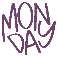 Monday Escrita Sticker