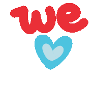 Red And Blue Love Sticker by Ai and Aiko