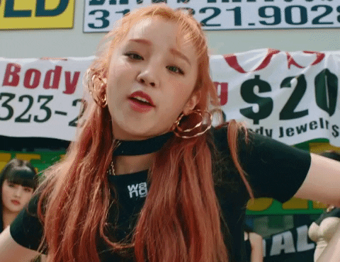 Uh-Oh Yuqi GIF by (G)I-DLE