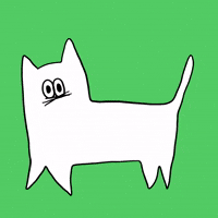 White Cat Running GIF by Gunmaunofficial