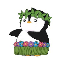 Happy Hula Hula Sticker by Pudgy Penguins