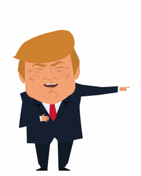 donald trump laughing GIF by Animatron