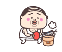 Old Man Fall Sticker