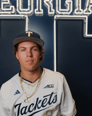 Georgia Tech Baseball GIF by Georgia Tech Yellow Jackets