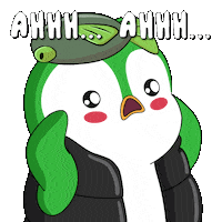 Confused Scream Sticker by Pudgy Penguins