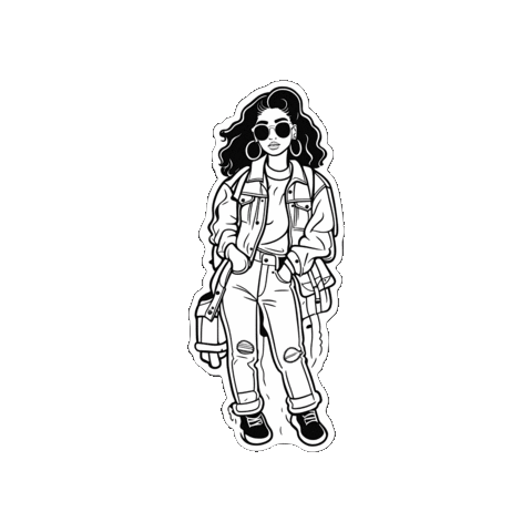 Girl Love Sticker by OpticalArtInc.