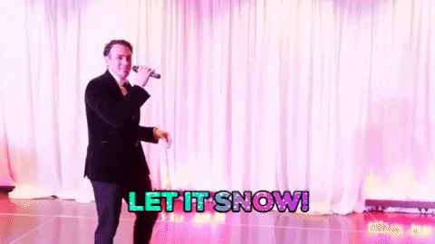 Let It Snow Singing GIF by Casol