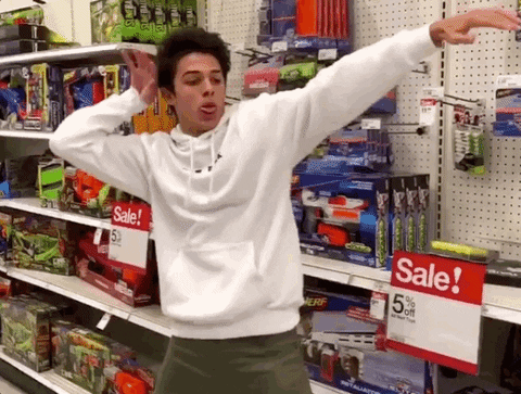 happy Wal-Mart GIF by Hannah
