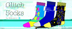 Glitch Socks GIF by Doctor Popular