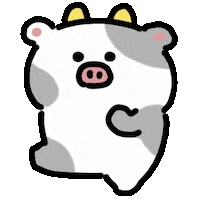 Cow 手書き Sticker by kupaberu