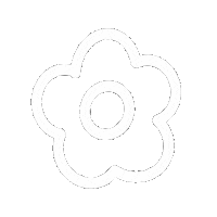 Prismaticpaperco white flower aesthetic doodle Sticker
