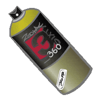 ZODHA graffiti spray colores 360 Sticker