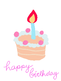 Excited Happy Birthday Sticker
