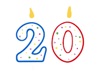20 Anos Birthday Sticker by CRIS BARROS OFFICIAL