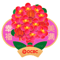 Spring Blossom Sticker by OCBC Bank