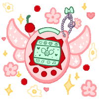 kawaii tamagotchi Sticker
