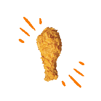 Fried Chicken Sticker by Popeyes Chicken