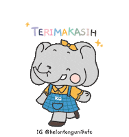 kelontongunik thank you thanks thankyou terima kasih Sticker