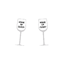 houseofclassy cheers wineglasses houseofclassy cheerswineglasses Sticker