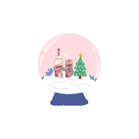 Snow Winter Sticker by Belvoir Lemonades & Cordials