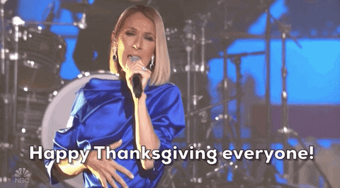 Celine Dion Happy Thanksgiving GIF by The 96th Macy’s Thanksgiving Day Parade