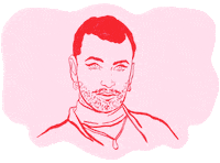 Sam Smith Pink Sticker by Macattack