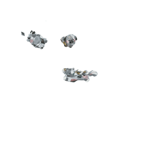 いぬ カニ Sticker