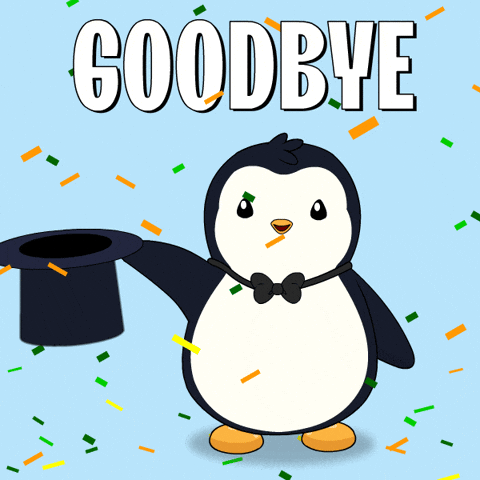 Good Bye GIF by Pudgy Penguins