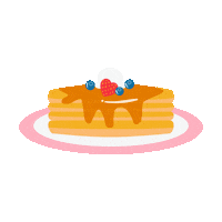 breakfast pancakes Sticker by zoellabeauty