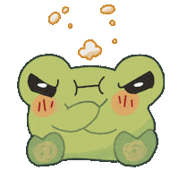 Sad Frog Sticker