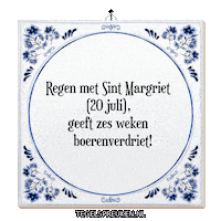 Hoop Regen Sticker by Tegelspreuken.nl