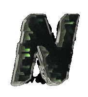 Glitch Alphabet Sticker by #BASILIO