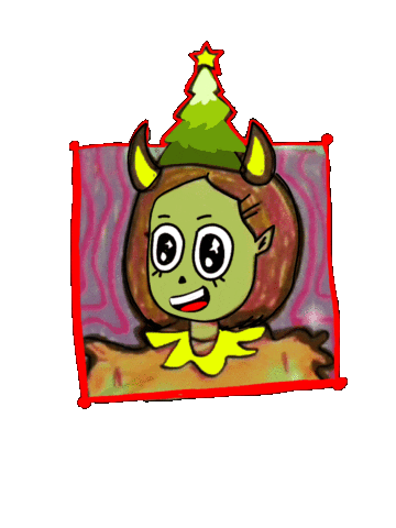 New Year Christmas Sticker