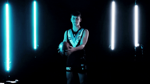 Aussie Rules Handball GIF by Port Adelaide FC