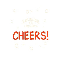 Happy Cheers Sticker by Roebling Liquors