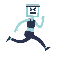Running Sticker by Livensa Living