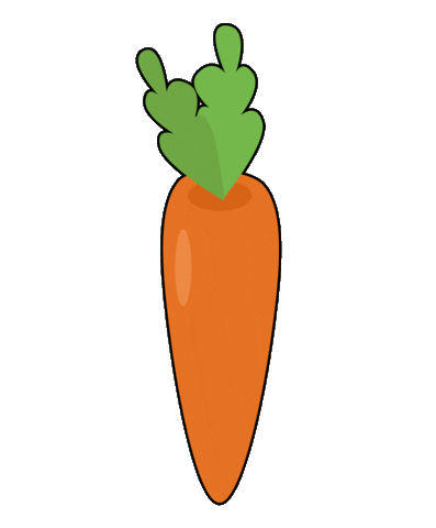 Carrot Sticker by Sophiekunterbunt