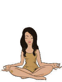 CBMeditates calm meditation zen spiritual Sticker