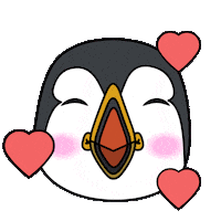 Happy In Love Sticker by Puffins