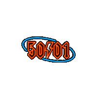 50to01 neon bike sign open Sticker