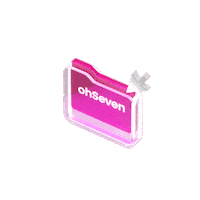 Pink 3D Sticker by ohseven