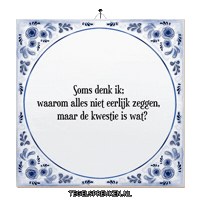 Humor Reflectie Sticker by Tegelspreuken.nl