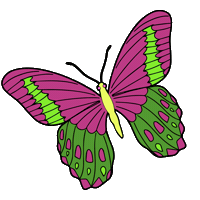 Butterfly Krystyna Hutchinson Sticker