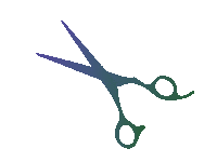 Scissor Sticker by esmekoenders
