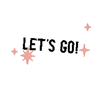 Lets Go Sparkle Sticker by Retro Hip Co.