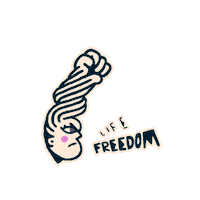 Animation Woman Sticker
