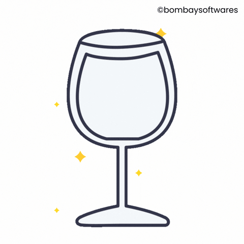 Red Wine Cheers GIF by Bombay Softwares