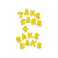 designlnu change take care bake cake sustainablity Sticker